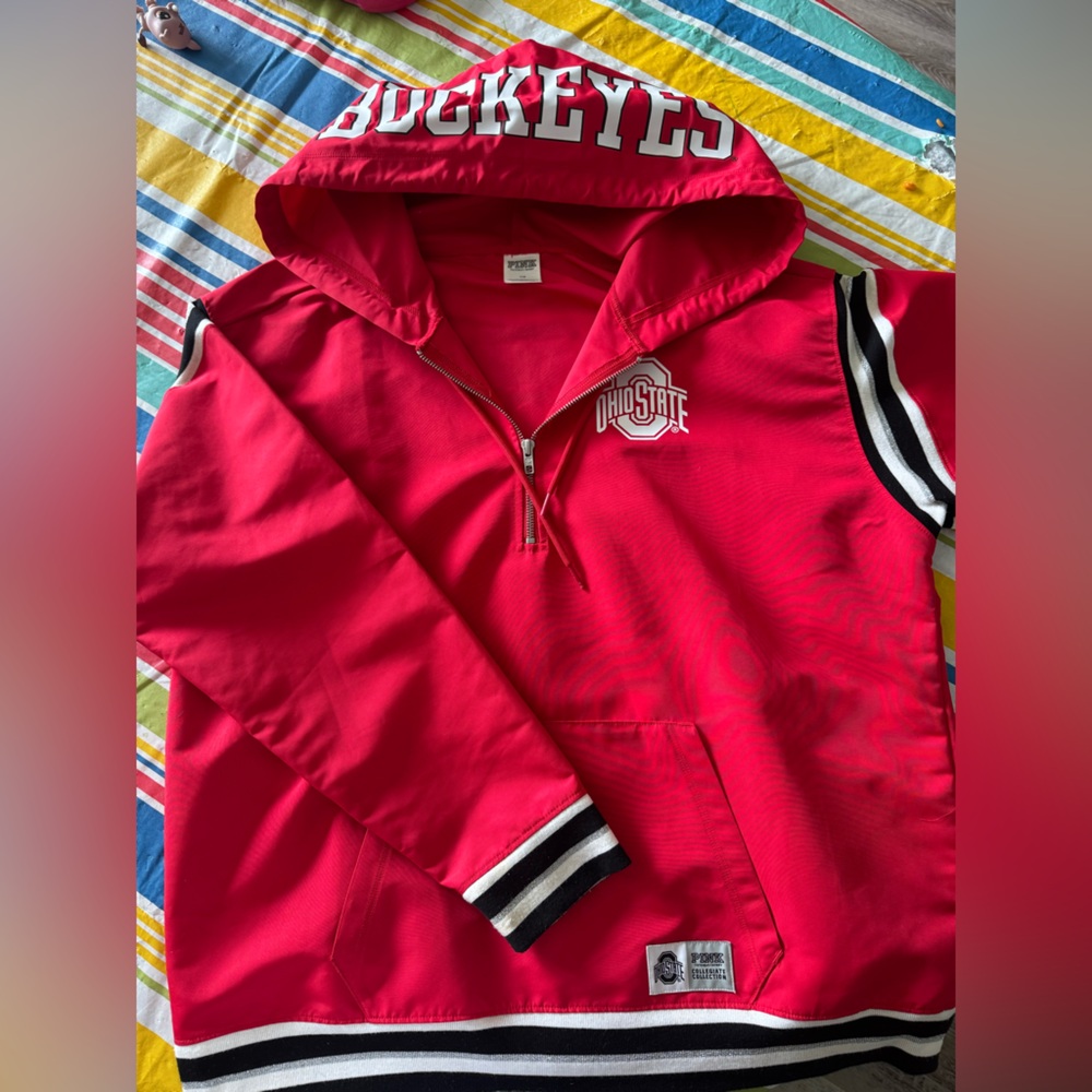 PINK Victoria's Secret Collegiate Collection windbreaker- OSU